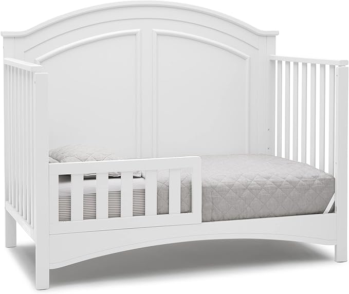 Delta Children Perry 6-in-1 Convertible Crib - Greenguard Gold Certified, Bianca White