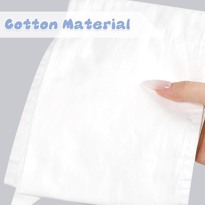 Newborn Swaddle Sash, Soft Cotton Bow Decorative Strap for Swaddles, Adorable Maternity Bow Sash, 70x5.5 Inch, White