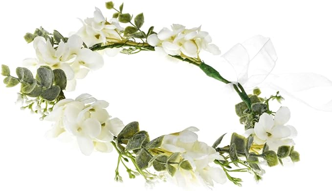 Floral Fall Camellia Flower Crown Rose Headpiece Wedding Bridal Flower Girl Halo Maternity Photo Props FL-03