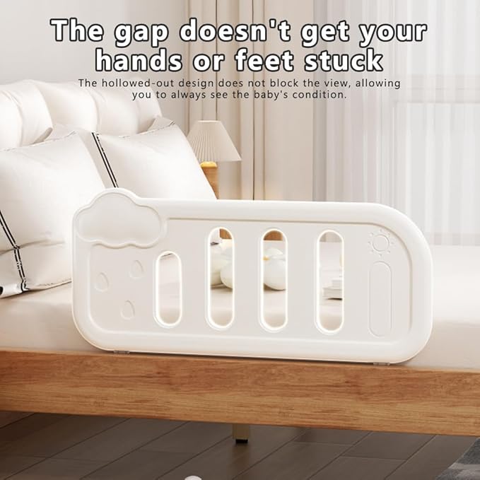 Child and Baby Bed Rail - Universal Bed Rail with Reinforced Anchors for Baby Bed Armrests Suitable for Double Beds, King and Double Beds, Thick Mattresses, and Embedded Bed (Planet (47.2 ") 1Set)
