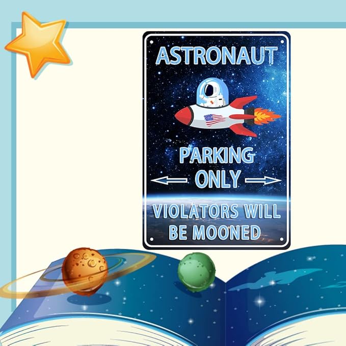 Astronaut Decor Outer Space Room Sign Galaxy Space Wall Decor For Boys Kids Room Decoration Space Themed Bedroom Decor Space Party Decorations Space Theme Decor Astronaut Stickers Birthday Gifts