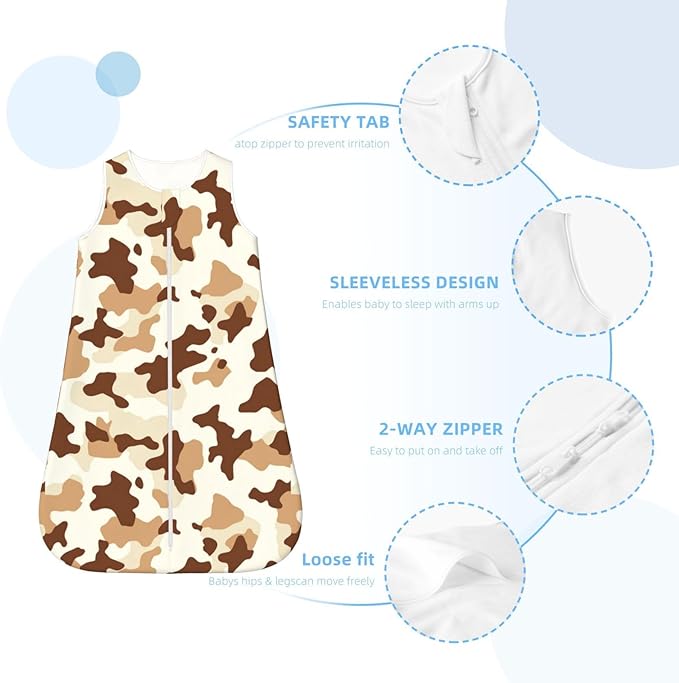 Baby Sleep Sack Sleeveless Sleeping Bag Wearable Blanket Soft Breathable Toddler Sleep Bag Colorful Dinosaur
