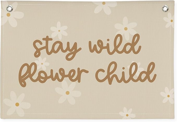 Girls Room Decor, Wildflower Wall Decor Sisters Make The Best Friends Banner Flag for Sisters Room Decoration，Boho Nursery Baby Girls Toddler Kids，Girls Bedroom 30x20,girlroom