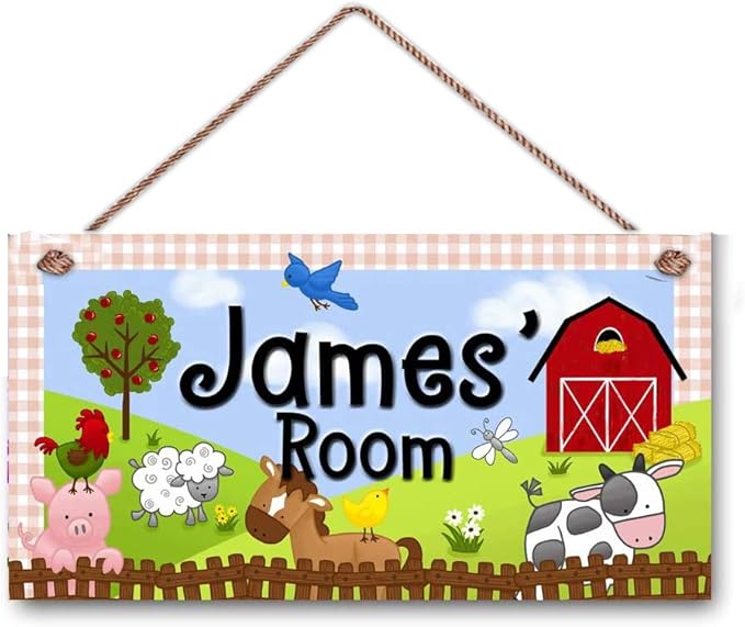 Personalized Name's A Dinotastic Dinosaur Door Sign Boys Bedroom Nursery Wood Plaque Hanging Wall Art Decor Gift