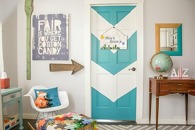 Personalized Name's Llama & cacti summer-style decor Nursery Kid's Children's Girls Bedroom Door Sign Wood Plaque Sign Wall Decor Gift