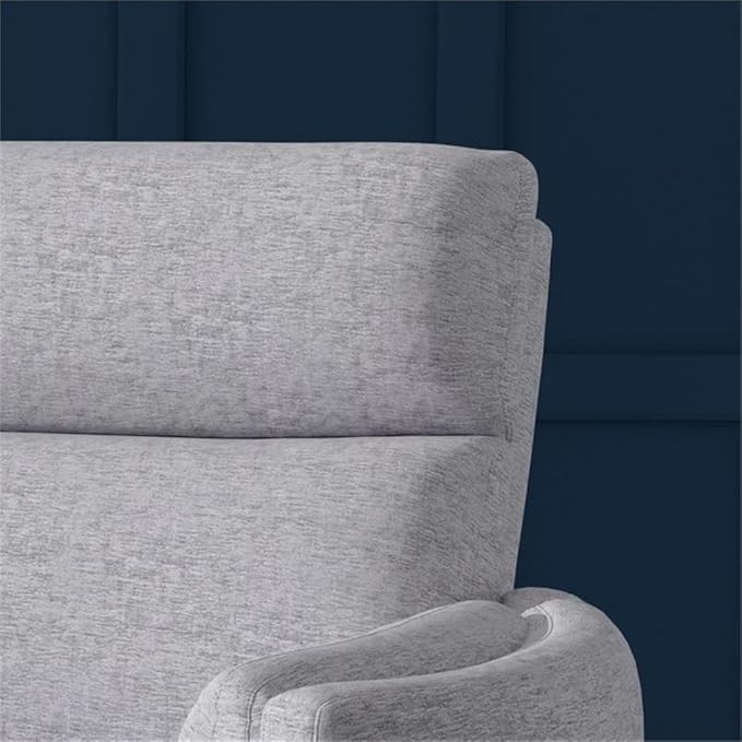 Pemberly Row XL Extra Wide Power Glider Recliner in Mineral (Set of 2) with USB Charging Ports and 2 Comfort Pillows for Living Room