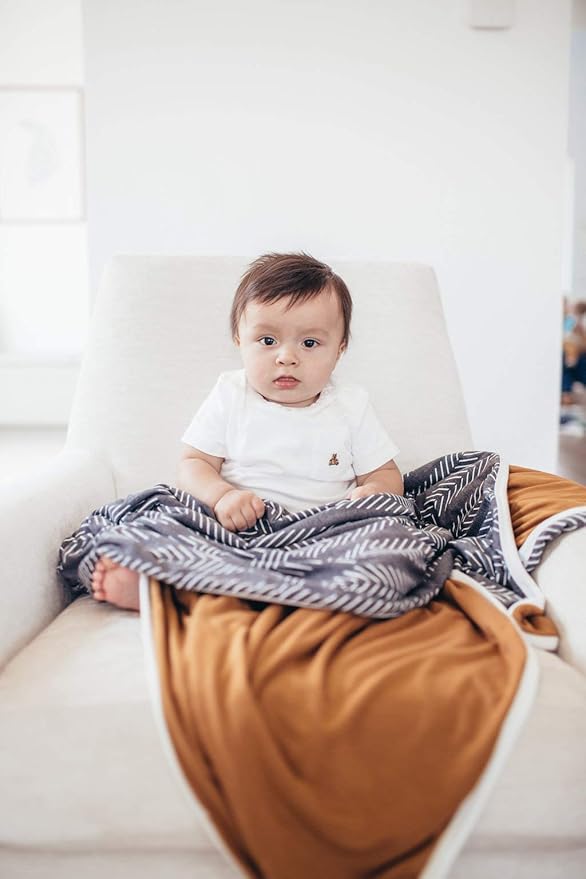 Copper Pearl Soft Baby Quilt - Three-Layer, Breathable, Toddler Blanket - Newborns to Toddlers - 46x46 Premium Polyester/Rayon - Cozy - Canyon