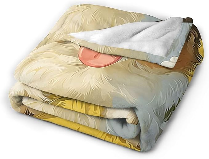 Australian Shepherd Blanket Cute Dog Throw Blanket Puppy Soft Cozy Fleece Fuzzy Stuffed Plush Flannel Animal Gifts for Girls Women Boys Kids Adults 40''x50''