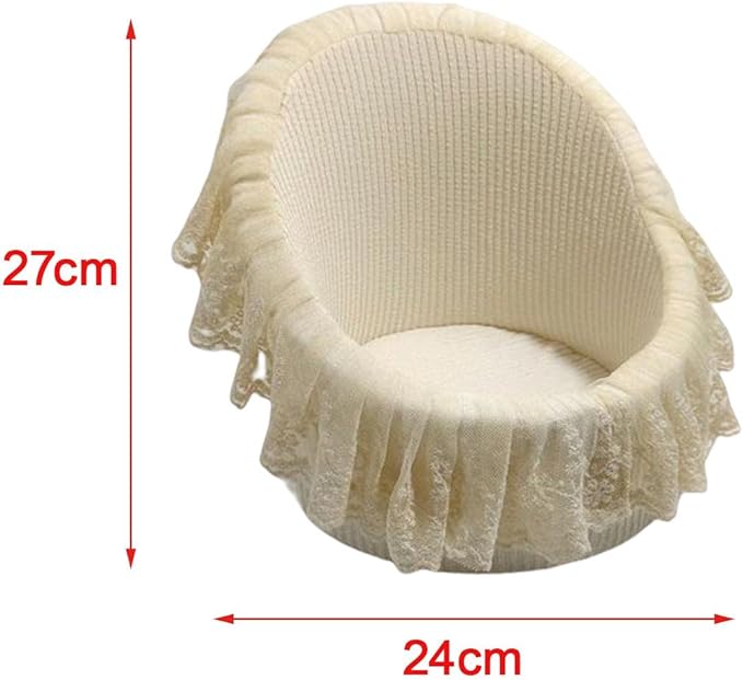 Almencla Mini Posing Sofa Baby Girls Boys Shooting Couch Small Sofa Photo Studio Photo Shooting Chair Seat Photography Props, A
