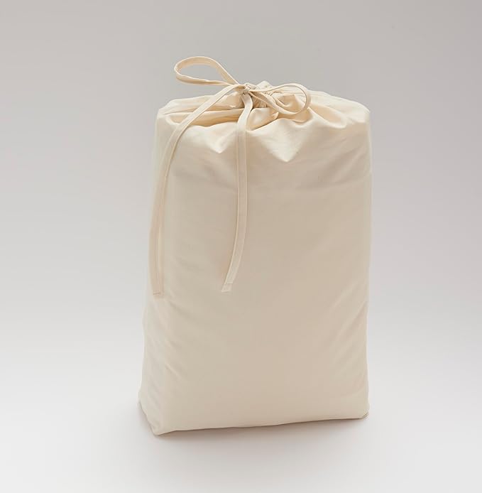 Cuddledown Katahdin Undyed Organic Comforter Cover | 100% Organic Cotton | Sustainably Grown | Percale Weave | Oeko-TEX Standard 100 | Natural | 92" x 88" | Queen