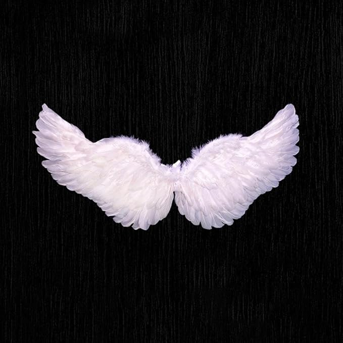 Angel Feather Wings, Lightweight Carnival Costume with Elastic Straps, Bright Color Cosplay Photography Props