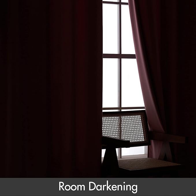 MIULEE Blush Pink Velvet Curtains Thermal Insulated Blackout Curtain Drapes for Bedroom Living Room Darkening 96 Inches Long Curtains Panels Rod Pocket Set of 2