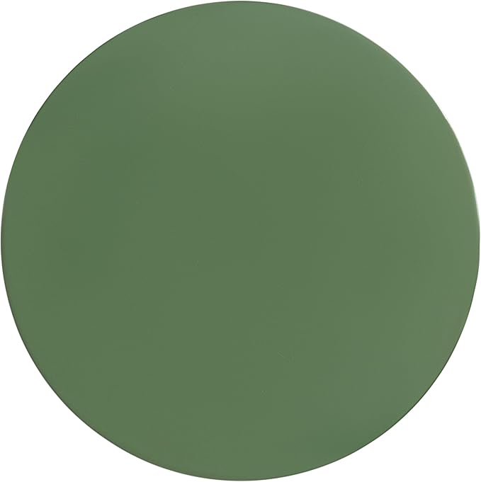 Kate and Laurel Wegner Transitional Wooden Round Drink Table, 8 x 8 x 23, Gloss Green, Modern Durable Pedestal Table for Use as Indoor Plant Stand, or Decorative Living Room Decor Accent