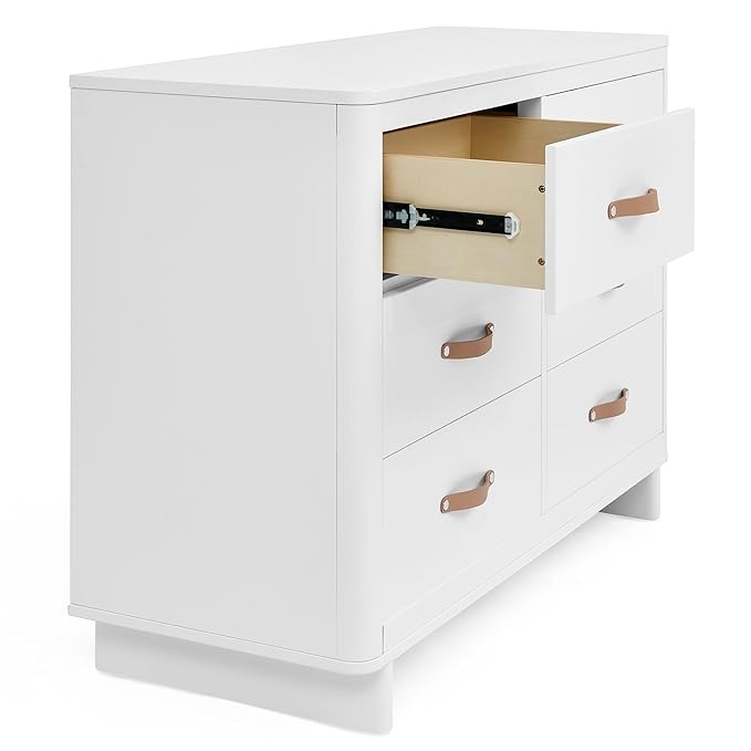 Delta Children babyGap Skye 6 Drawer Dresser with Interlocking Drawers Greenguard Gold Certified, Bianca White