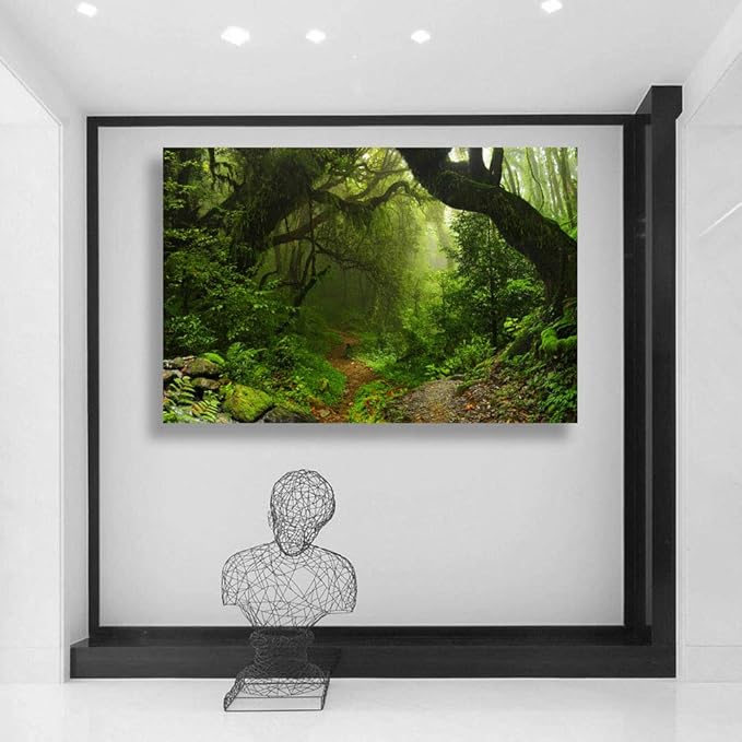 SIGNWIN-Canvas Wall Art-Sunshine in The Forest -Canvas Prints Home Artwork Decoration for Living Room,Bedroom - 24x36 inches