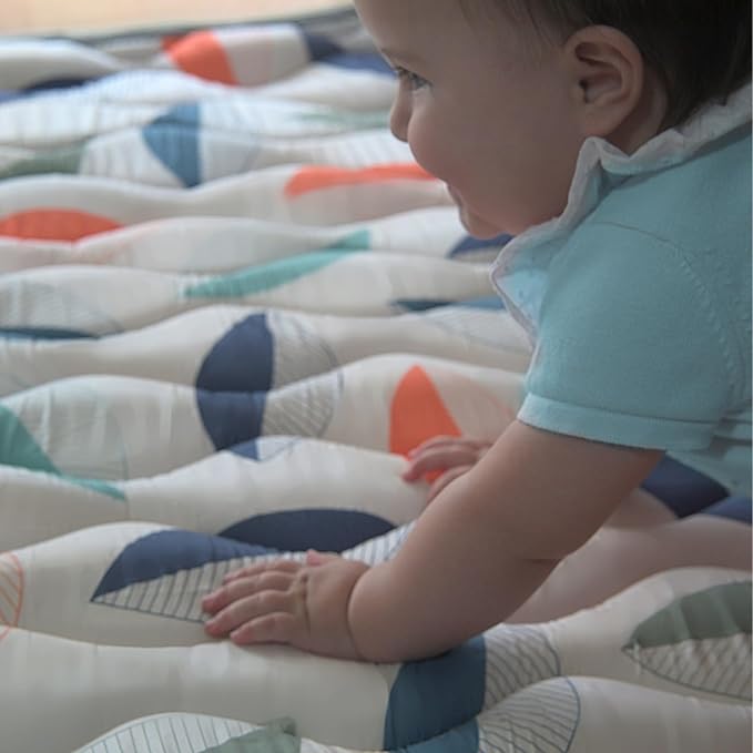 Discover The Pupilo 3-in-1 Baby Play Mat, Nap Mat & Toddler/Baby Seat– Surprising Thick Non-Slip Foam Mat. Quick and Easy Clean | Fits in Baby Playpen