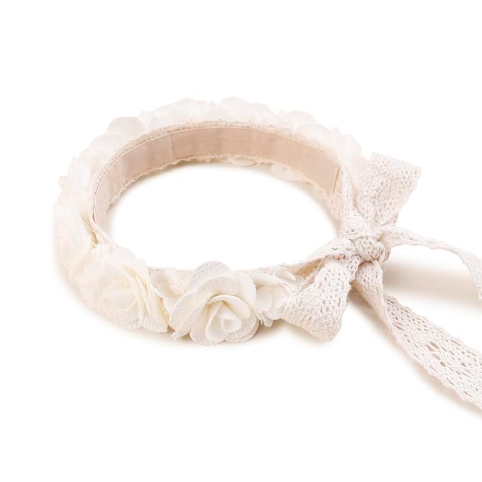 New Model Children Girl Lace Headbands Lace Flower Hairbands 2pcs Hair Accessories Gift for Children (lace-4)