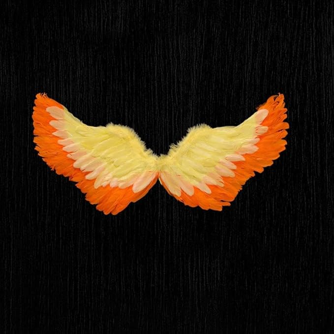 Angel Feather Wings, Lightweight Carnival Costume with Elastic Straps, Bright Color Cosplay Photography Props