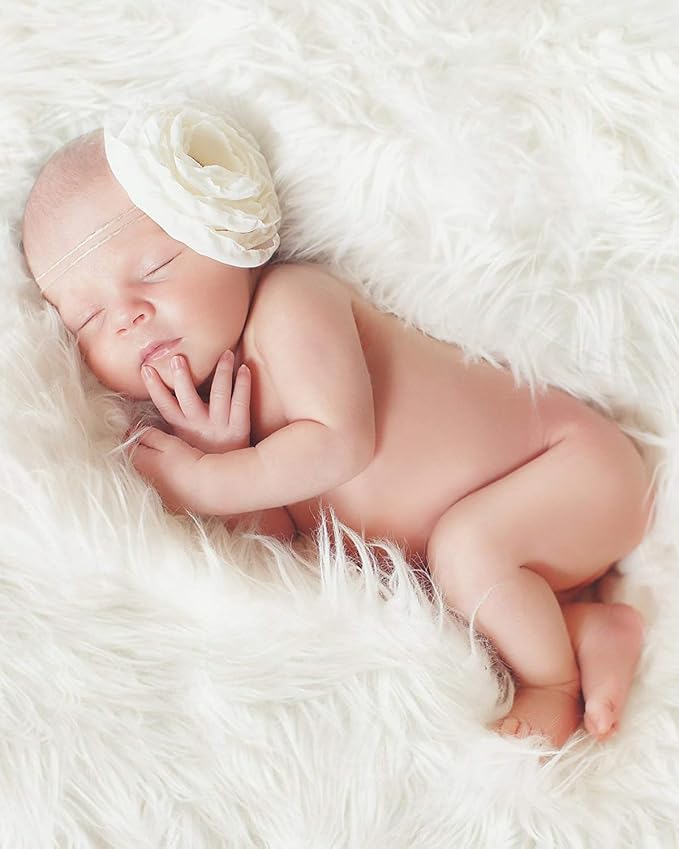 Studio Size Newborn Photography Bean Bag 40in| Bean Filling Not Included | Professional Faux Leather Poser | Baby Photo Prop & Pose Pillow Shapable - Newborn Photography Props