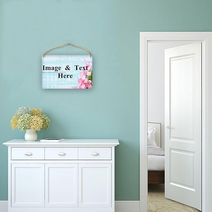 RETEHULO Personalized Custom Decorative Signs Plaques Wooden Hanging Wall Sign, Boys Girls Bedroom Art Wall Decor Custom Name Kids Baby Nursery Plaque