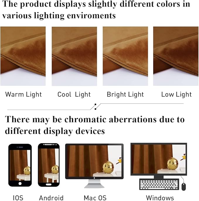StangH Burnt Orange Autumn Curtains 100 inches Long Back Tab Thermal Insulated Room Darkening Drapes for Sliding Door Living Room Luxury Home Decor, W52 x L100, 2 Panels