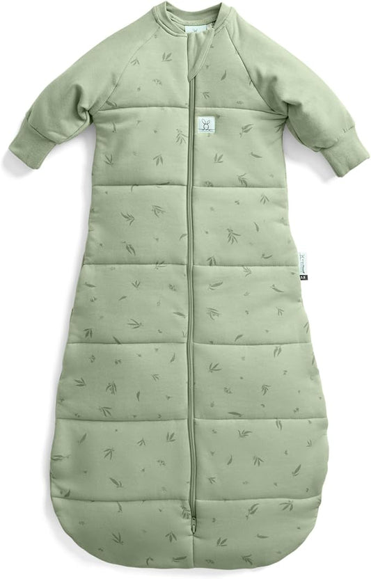 ergoPouch Jersey Sleeping Bag 3.5 TOG – Arms-Out Baby Sleep Sack, Ideal Transition from Swaddling, Slim Fit Keeps Baby Secure & Comfortable, Soft Breathable Fabric (3–12 Months, Willow)