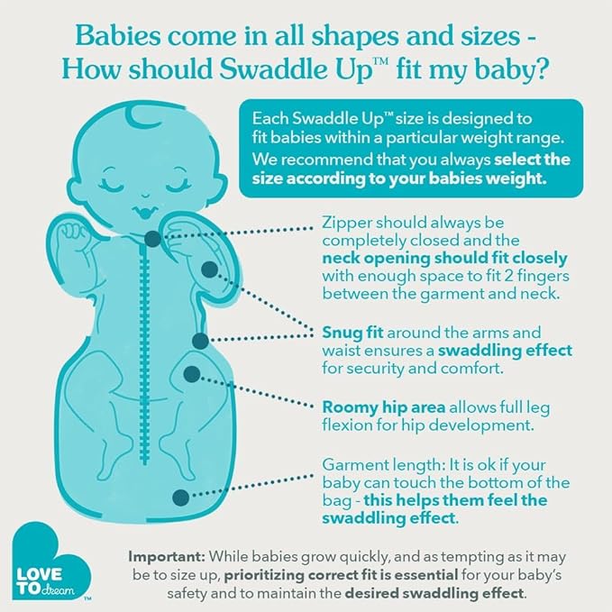 Love to Dream Swaddle UP, Stripe Pink, 1.0 TOG Baby Sleep Sack, Self-Soothing Swaddles for Newborns, Improves Sleep, Snug Fit Helps Calm Startle Reflex, New Born Essentials for Baby, 13-19 lbs,