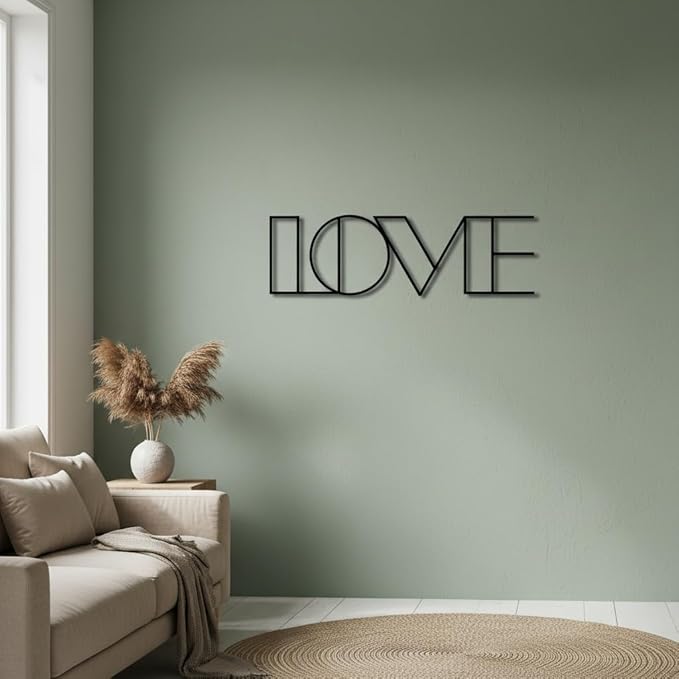 Custom Metal Name Sign – Custom Name Sign Baby – Personalized Geometric Name Wall Decor, Modern Laser Cut Iron Words For Nursery, Wedding Backdrop & Home Decoration Gift (8"-22")