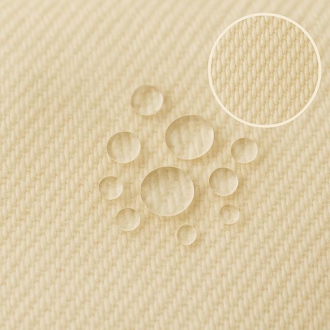 Organic Cotton Crib Mattress Protector (Water-Resistant) - Breathable Fitted Liner Pad, GOTS-Certified, Hypoallergenic, Made in USA - Playard 38"x26" - Pack of 2