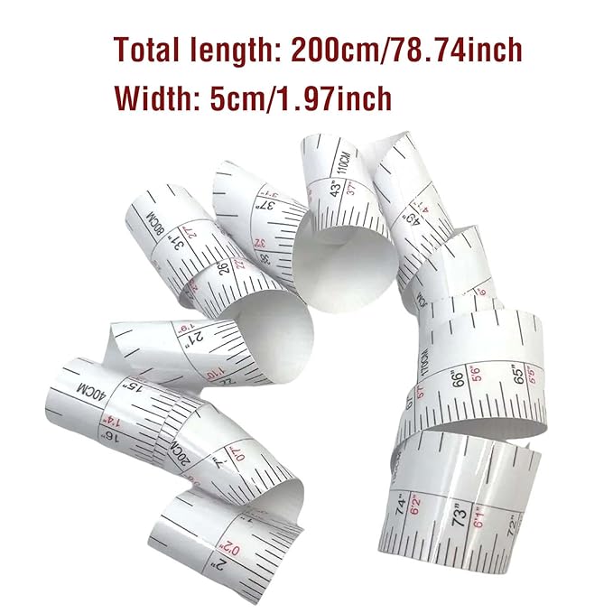 2Pack Height Indicator Tape Ruler, Growth Chart Wall, Children's Height Chart, Height Measurement for Living Room, Bedroom, Nursery Decor Room Walls