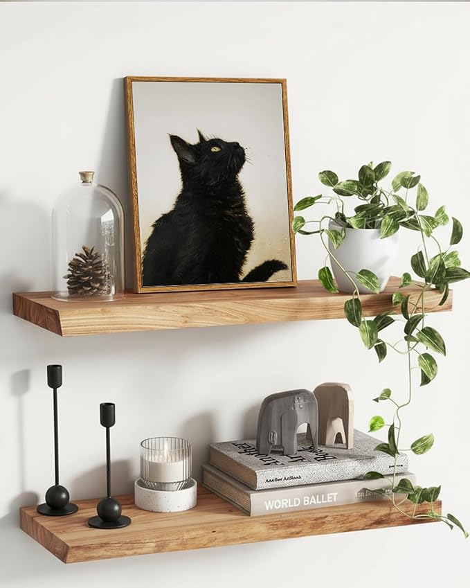 ARPEOTCY Vintage Framed Canvas Wall Art, 12x16inch, Farmhouse Black Cat Wall Decor, Animal Art Prints Home Decorations, Cottagecore Paintings for Living Room Bedroom Office Decor
