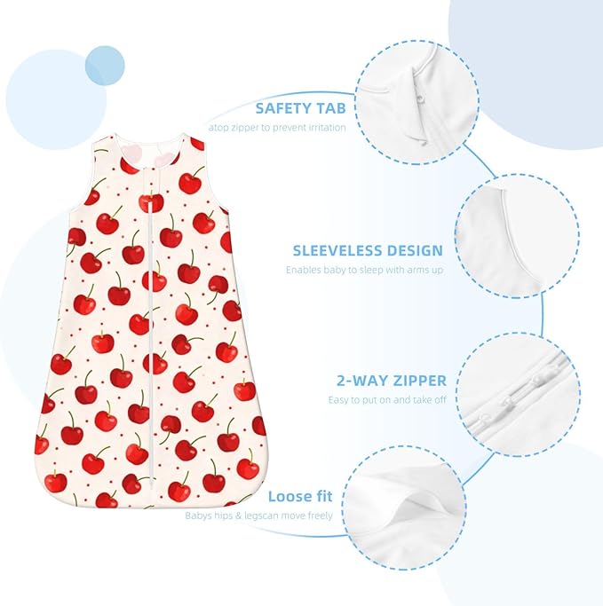 Baby Sleep Sack Sleeveless Sleeping Bag Wearable Blanket Soft Breathable Toddler Sleep Bag Colorful Dinosaur