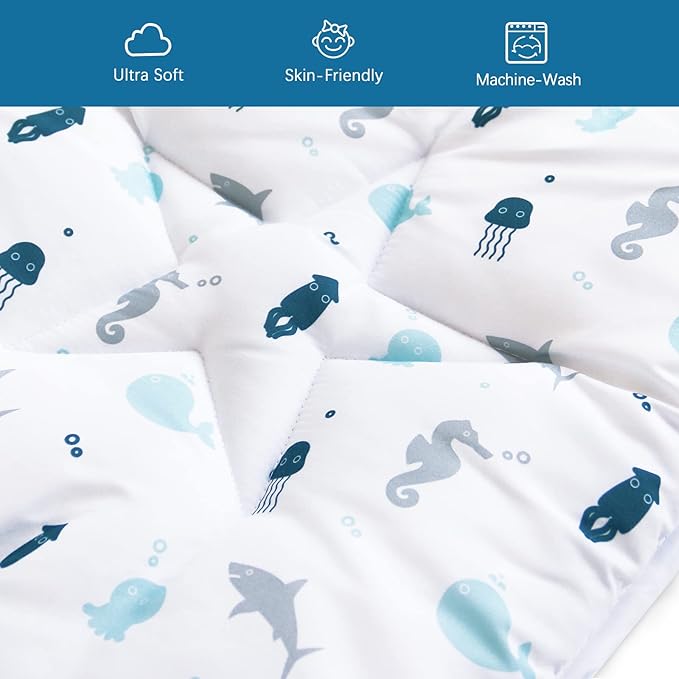 Baby Play Mat for 71'' x 59'' Playpen, Playmat for Babies and Toddlers, Baby Mat for Floor Large & Thick, Non Slip, Easy Clean, White