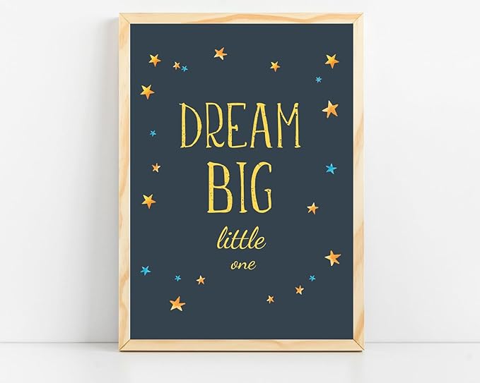 VUVUKU Space Themed Nursery Prints Outer Decor Art For Baby Boy Room Kids Wall Playroom Toddler Poster