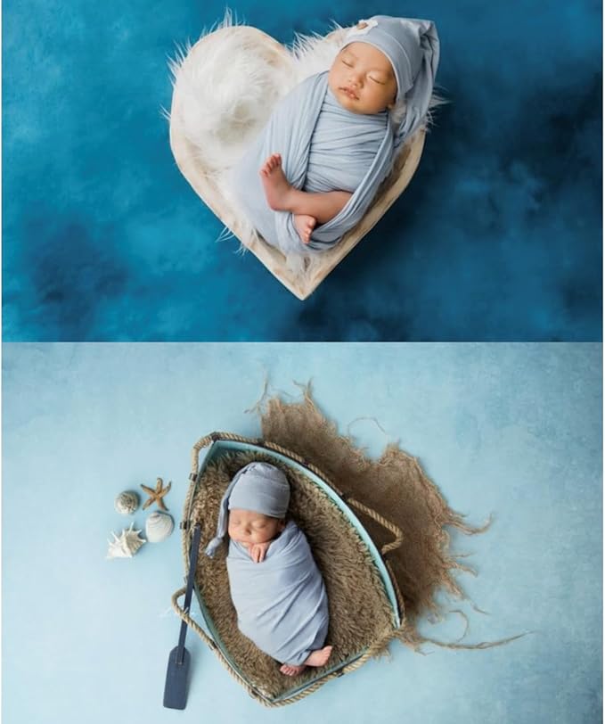 Newborn Photography Props Swaddle Newborn Wraps for Baby Boys Girls Infant Baby Photo Props Shoot Stretch Blanket