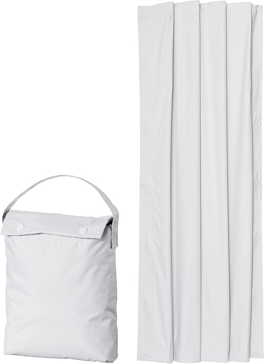 Amazon Basics Portable Blackout Curtain Shade with Suction Cups, 50"W x 78"L, 1 Pack, White