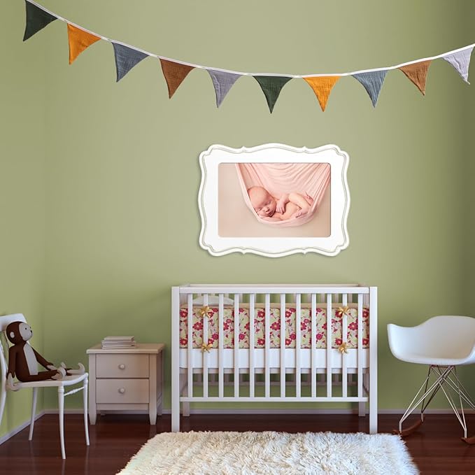 Pennant Banner Flags,Infant and toddler room decoration pennant,for Nursery Decor Baby Birthday Boho Wedding Shower Party Event (Pennant Banner Flags)