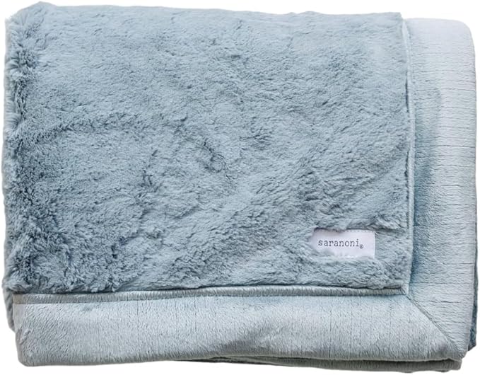 SARANONI Luxury Lush Kids Blanket | Ultra-Soft & Cozy Plush Comfy Blankets for Kids & Teens | Slate - 40” x 60”
