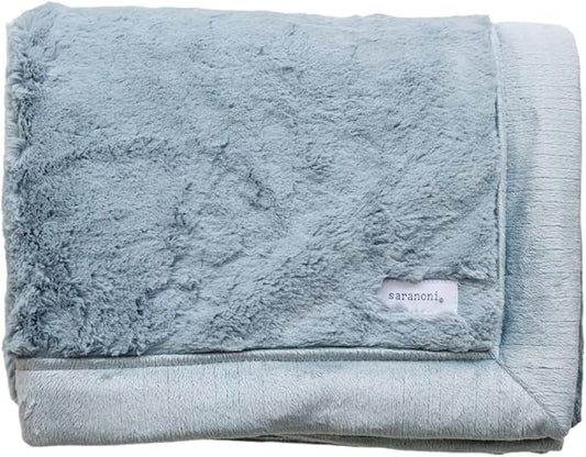 SARANONI Luxury Lush Kids Blanket | Ultra-Soft & Cozy Plush Comfy Blankets for Kids & Teens | Slate - 40” x 60”