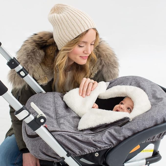 Skip Hop Winter Car Seat Cover, Stroll & Go, Heather Grey 16x3x27 Inch (Pack of 1)