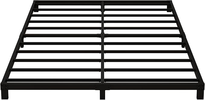 5 Inch Low California King Bed Frames Heavy Duty Metal Platform, No Box Spring Needed, Easy Assembly Mattress Foundation, No Noise, Black