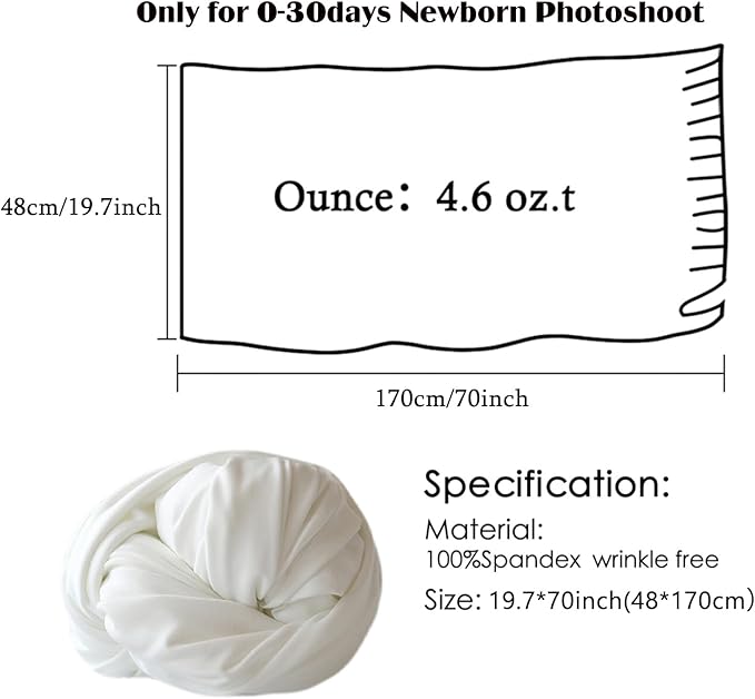 Newborn Photography Props Swaddle Newborn Wraps for Baby Boys Girls Infant Baby Photo Props Shoot Stretch Blanket