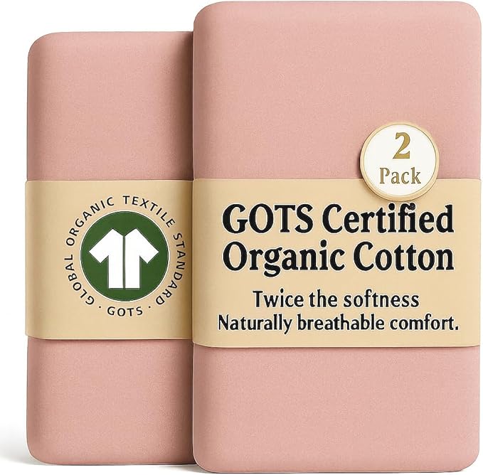 GOTS 100% Organic Bassinet Sheets - Luxurious Turkish Cotton for Halo, SNOO, Dream on Me Karley & Lacy, Delta Children and Simmons Kids City Sleeper Oval or Rectangle Bassinet Bed Pads or Mattresses