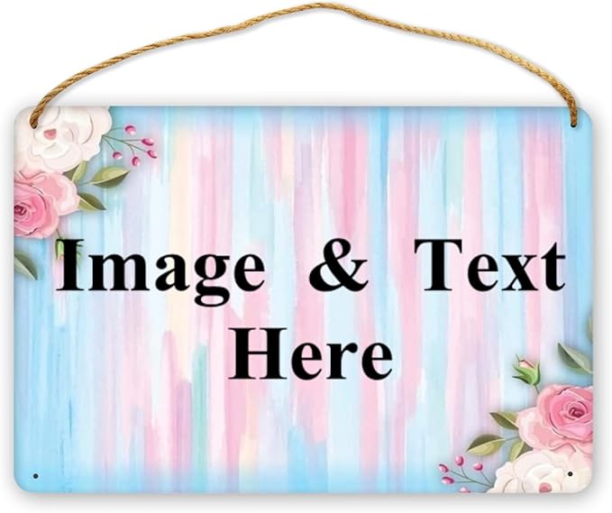 RETEHULO Personalized Custom Decorative Signs Plaques Wooden Hanging Wall Sign, Boys Girls Bedroom Art Wall Decor Custom Name Kids Baby Nursery Plaque