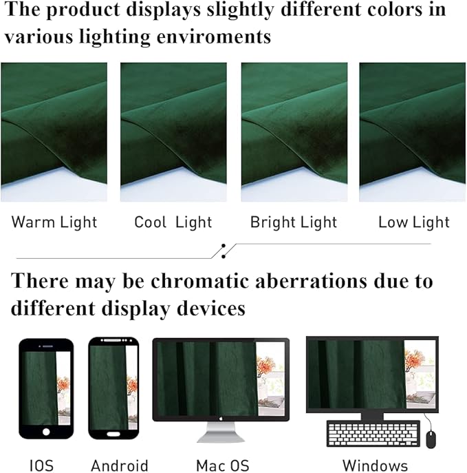 StangH Dark Green Velvet Curtains 84 inches - Christmas Decor Luxury Thick Room Darkening Window Drapes for Bedroom, Thermal Insulated Privacy Curtains for Living Room, W52 x L84, 2 Panels