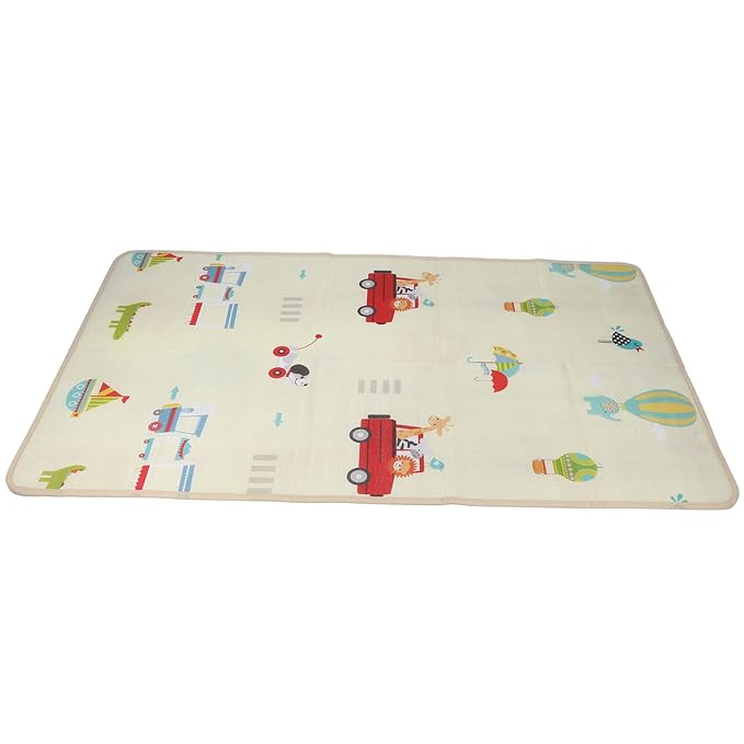 Hapivida Baby Play Mat, 180x100x1cm, Foldable Lightweight LDPE Crawling Mat Double Sided Activity Playmat for Infants Home Outdoor Beach Travel Nursery