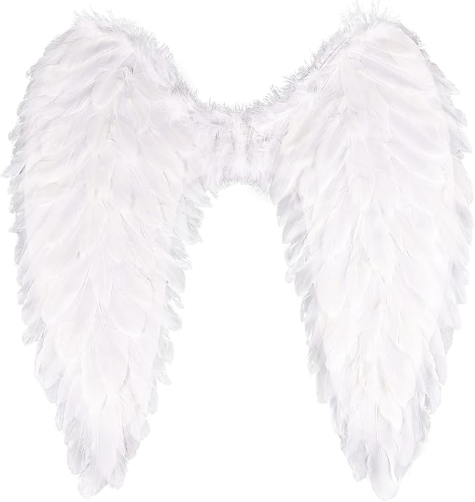 THARAHT Feather Angel Wings with Adjustable Elastic Strap Suitable for Photography Role Playin