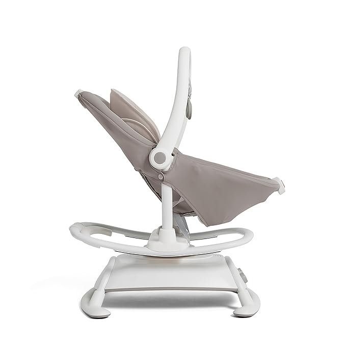 Joie Cinnamon 2-in-1 Glider and Rocker – Multi-Motion Baby Swing and Rocker Combo with Plush Fabrics, Compact Design, and Multiple Recline Positions – Soothing Sounds & Gentle Vibrations (Walnut)