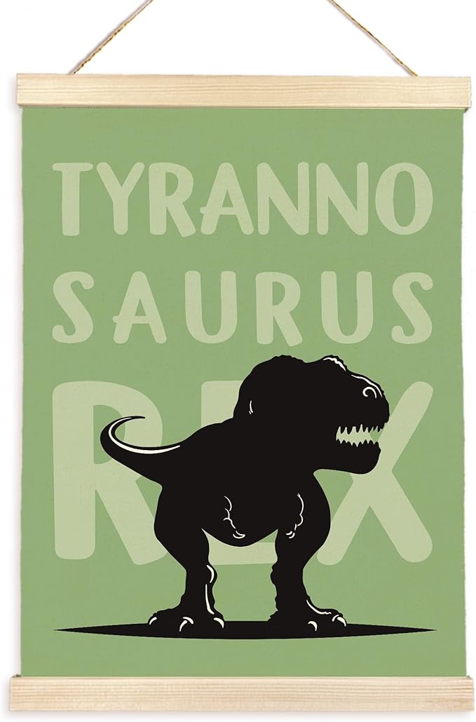 CGBHW Dinosaur Species Poster Hanger Frame 12x16, Sage Green Dino Tyrannosaurus Rex Posters Wall Art Hanging Decor for Boys Room Toddler Bedroom Playroom Nursery Classroom, Educational Wall Art