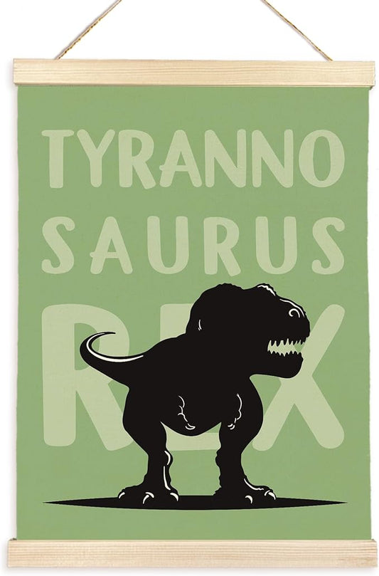 CGBHW Dinosaur Species Poster Hanger Frame 12x16, Sage Green Dino Tyrannosaurus Rex Posters Wall Art Hanging Decor for Boys Room Toddler Bedroom Playroom Nursery Classroom, Educational Wall Art